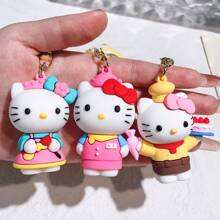 Sanrio Sanrio Countryside Sweet Couple Style Keychain Cartoon Anime Character Keychain Car Keychain Bag Cute Decoration Keychain Matching