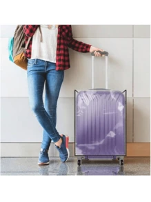 1 件透明行李箱罩防尘 PVC 行李箱保护套（20-30 英寸），适合假日旅行的行李箱罩，方便便携的旅行必备品