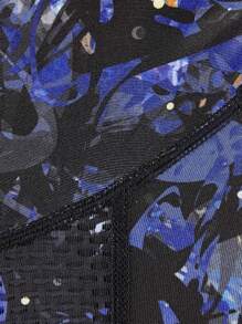 RODEEL 男士连帽 T 恤带面罩渐变印花插肩速干透气长袖适合户外运动钓鱼和徒步旅行