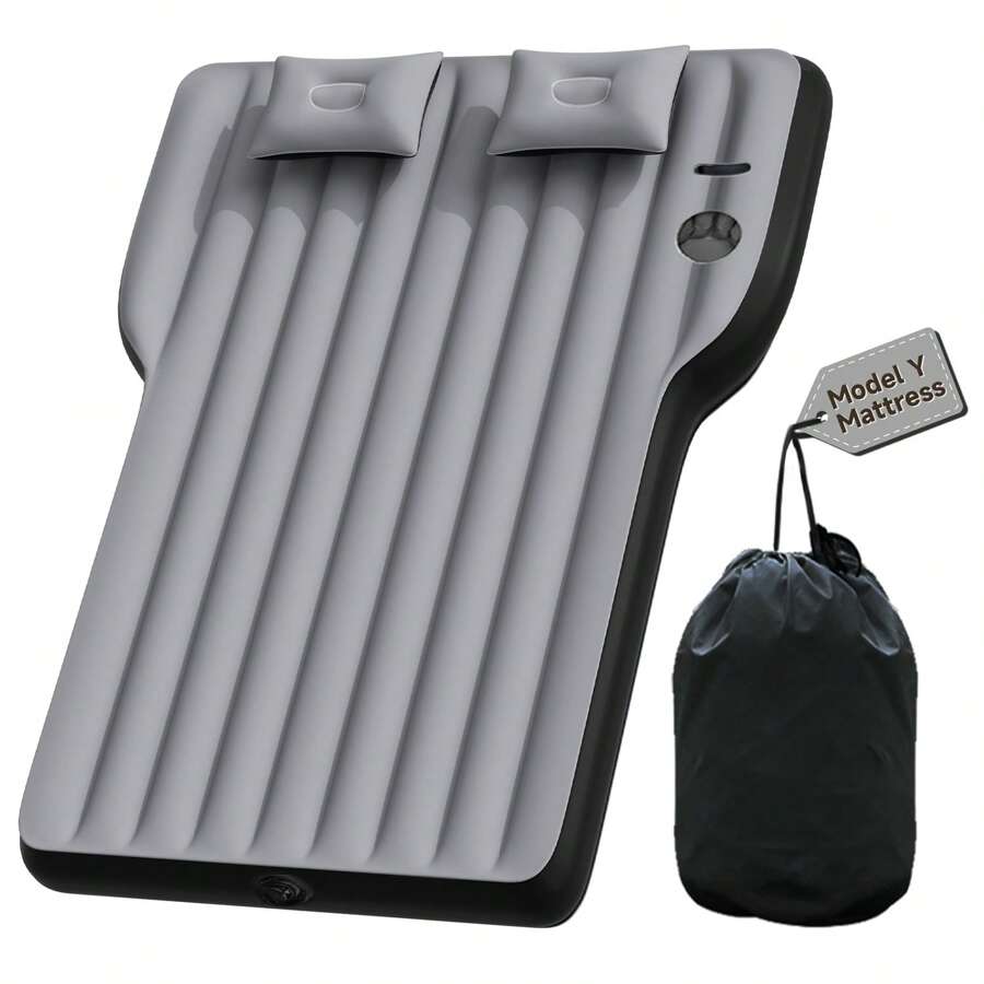 Umbrauto Inflatable SUV Air Mattress Fit For TeslaModel Y Mattress Portable Trunk Camping Bed Foldable Travel Sleeping Pad With Air Pump And Storage Bag For Outdoor - Xám - Xem 1