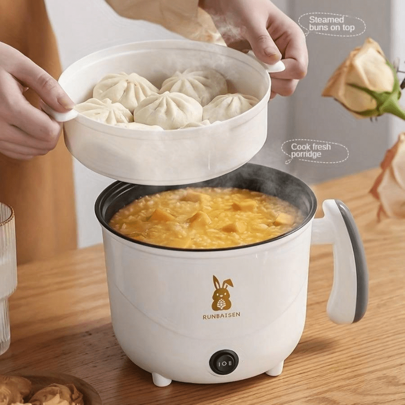 RAF 1-3 Person Multifunctional Electric Pot, Steamer & Cooker, Non-Stick Pot For Frying, Stewing, Steaming, Cooking Chicken, Noodles, Rice, Porridge, Steamed Buns, Hot Pot, And More, Versatile Kitchen Appliance
