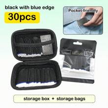 手机游戏控制器手指套 [30 件]，防汗透气触摸手指套，适用于《刀锋战士》手机游戏（蓝饰） - 彩色 - 查看 2