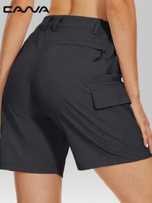 Cavva Shorts de mujer para verano, senderismo, golf, con 6 bolsillos, livianos, de secado rápido, para uso casual al aire libre, estilo cargo, resistentes al agua, para correr, pesca, senderismo, viajes