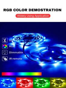 Artículo de decoración del hogar Luz de cadena LED de 10 m / 33 pies con control de aplicación inteligente, para el Día de la Madre, Eid al-Adha, alimentado por USB 5V, tira de luz flexible de LED RGB que cambia de color con sincronización de música, utilizado para iluminación trasera de TV