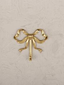 1/2PCS Brass Wall Hooks Living Room Bathroom Wall Hooks Vintage Bowknot Entrance Decoration Light Luxury Closet Coat Hooks Perfect For Gifting Gifts Birthday Graduation