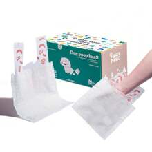 Bolsas para recoger excrementos de perro de 2 capas con toallas de papel - 50 piezas - Bolsas de residuos de mascotas ultragruesas e impermeables - Sin talla grande sensación de calor y asco