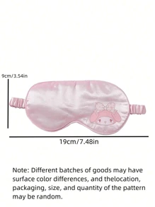 Sanrio 1pc Cute Hello Kitty Eye Mask - Sleep Companion For Rest, Soft & Lightproof Eye Mask, Quick Nighttime Sleep, Ensure Uninterrupted Rest, Best Holiday Gift For Friends