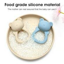 Silicone Baby Teether, Infant Teething Toys With Multiple Teething Points, Teething Stick, Rattle Toys - Multicolor - View 7