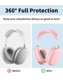 Case Cover Compatible With Air Pods Max Headphones,Ear Pad Case Cover/Ear Cups Cover/Headband Cover Compatible With Air Pods Max,Accessories Silicone Protector Compatible With Apple Air Pods Max. - 彩色 - 查看 5