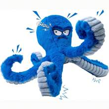 1 pièce Jouet de simulation en peluche pour animaux de compagnie, puzzle en forme de poulpe, jouet interactif à mordre pour chien et chat