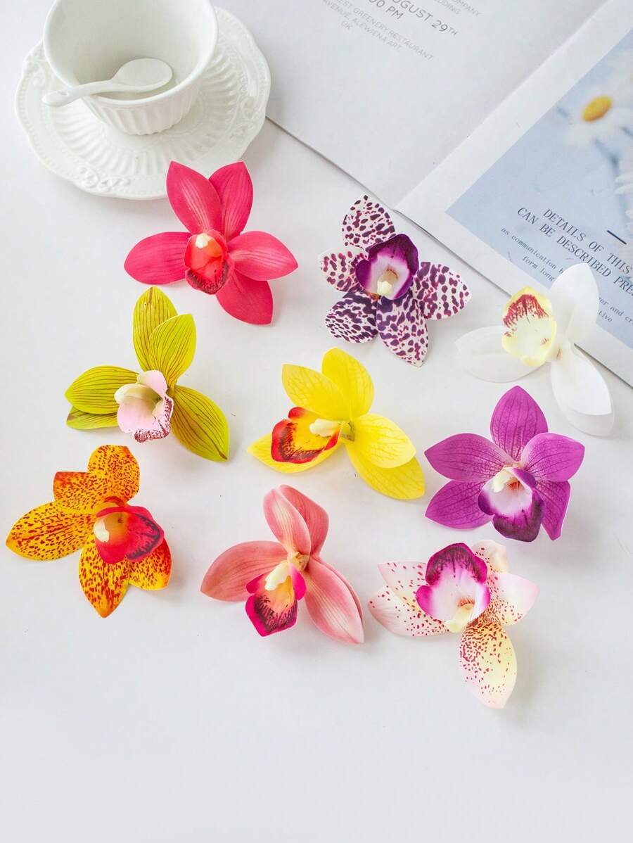 1/5/10PCS Artificial Flowers-Moth Orchid, Silk Moth Orchid, Fake Plants, Home, Dining Room, Living Room, Outdoor Garden Decoration,The Art Of Inserting Flowers, Photography Props, Autumn, Spring, Vase, Flower Wall, Flower Wreath, Bridal Bouquet, Wedding Decoration, DIY Flower Wreath Materials, Birthday Party Decoration Materials, Home Decoration Accessories, Valentine's Day. Gifts Graduation