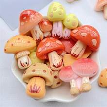 8 قطع مغناطيس ثلاجة سداسي الشكل مصنوع من ABS - ديكور فطر بأشكال مختلفة مصنوع من الراتنج، ملصقات ثلاجة جميلة للمكتب والمطبخ، ديكور خزانة تخزين فريد، هدية شكر مبتكرة