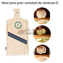 CORTADOR O REBANADOR DE PATATAS DE MADERA ARTESANAL HECHO EN MÉXICO PAPAS HACER FRITURAS Y PAPAS FRITAS Y PELADOR DE REGALO - Camel - Ver 4