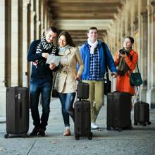 5 Piece Suitcase Set With Corner Protectors, 12/16/20/24/28 Inch Durable Hard Shell 360 Degree Spinner Wheels Large Capacity Multifunctional Lightweight Travel Suitcase - 黑色 - 查看 11