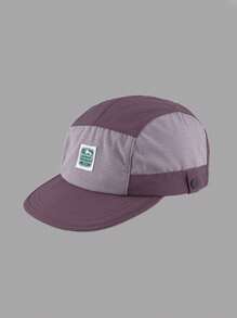 日系复古五片式拼接棒球帽男女夏季薄款透气防晒时尚贴布速干帽子 - 彩色 - 查看 5