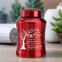 Cremation Urns For Human Ashes Adult Woman Men Tree Of Life Decorative Memorial Funeral Burial Urn For Ashes Male Female Dad Mom - 紅色 - 查看 3