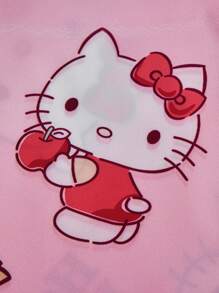 Sanrio 2 件女童 Hello Kitty 印花纽扣式长袖睡衣套装 + 长裤睡衣