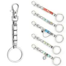 1pc/4pcs/6pcs DIY Flower, Cherry, Heart, Butterfly Modular Keychain, Fashionable Cute Handmade Modular Keychain, Creative & Elegant DIY Italian Modular Keychain Summer, School - M291424 - View 9