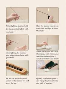 100g, Bâton d'encens, Bois d'agar, Environ 350 pièces dans un grand paquet, Doux et frais, Convient pour une utilisation domestique, le sommeil, la discussion, le thé, le travail, le salon, la salle à manger, la chambre, la salle de bain, la salle de thé et d'autres pièces
