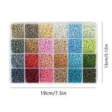 5400pcs 3mm Acrylic Bead Bracelet Making Kit, For Making Bracelets, Necklaces, Earrings And Various Jewelry - 26 Grids About 5500pcs - View 2