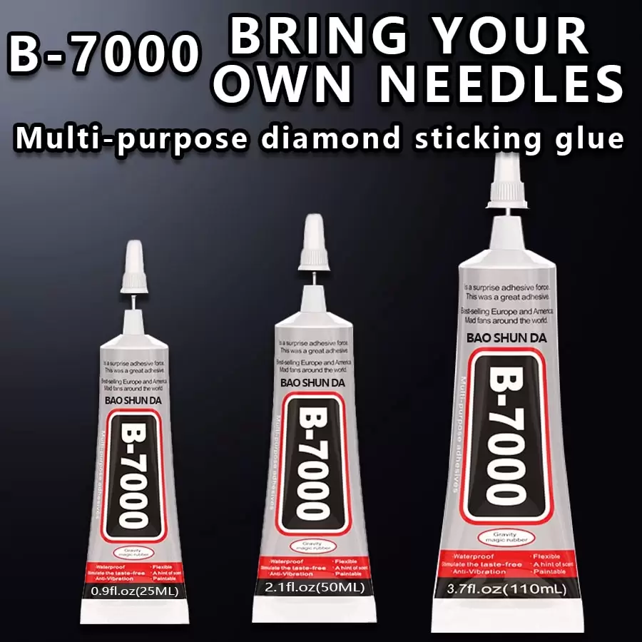 B7000 Super Glue - Multipurpose DIY Jewelry Glue For Rhinestones, Cellphone Frame Repair, Transparent Heavy Duty All-Purpose Adhesive