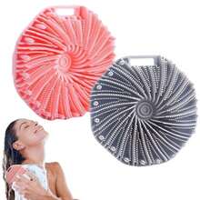 1个硅胶身体磨砂膏，适用于淋浴时去角质，防滑手柄，适合所有肤质 - 彩色 - 查看 10