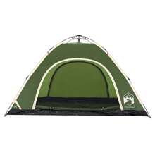 VidaXL Camping Tent 5 Persons Green Quick Release - 綠色 - 查看 6