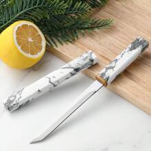 1pc Sharp Stainless Steel Fruit Knife, Multifunctional Outdoor BBQ Steak Meat Fruit Cutting Utensil