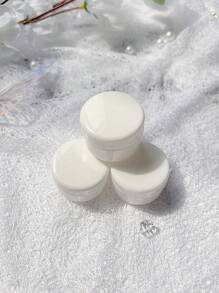 10 stuks/set 10g capaciteit zachte zalfdoos, cosmetische navulbare fles, gezichtscrème-etui, draagbare witte gezichtsmaskerfles, plastic bodylotionpotten