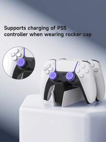 2 piezas Tapas de agarre para el pulgar de silicona, compatibles con el controlador /PlayStation5, accesorios de gamepad - Tapas para palanca de mando, Tapas de competición KTF para la palanca de mando de PlayStation5 Tapas protectoras antideslizantes, Tapas de botón FPS, Tapas de agarre para el pulgar del controlador de PlayStation5 para un mejor rendimiento, Regalo de Navidad / Regalo de Navidad / Año Nuevo 2026 - Multicolor - Ver 7