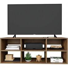 Mueble para tv Zen, mueble para sala, mesa tv, centro de entretenimiento, mueble para tv minimalista para Casa u oficina, mueble multiusos, mesa estante salon soporte de television, mueble tv - marrón - Ver 4