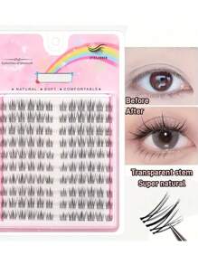 10 Pairs/Pack Sunny Flower-Style False Eyelashes, Cartoon Style, Reusable, Can Enlarge Eyes