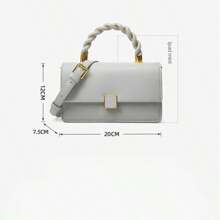 Borsa a tracolla monospalla Top Twist Tote Bag da donna, portafoglio estivo e borsa a tracolla con tracolla staccabile