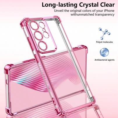 全新电镀防震手机壳，适用于三星 S22/S23/S24/S25+ 系列、A04/A05/A14/A15/A24/A25/A34/A54、OPPO、VIVO、Redmi 13c+、Moto G 系列、Redmi NOTE 13c/14/12/11PRO、HONOR 90/80/70/60/50/X9A、B 防水防摔防刮