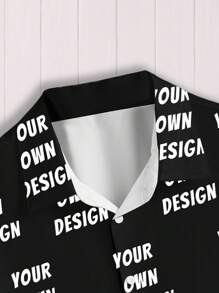 1pc Customizable Men's Casual Shirt, Personalized With Uploaded Photos And Logo Design, Unique Button-Down Casual Shirt For Men, Suitable For Everyday, Events, Holidays, One-Of-A-Kind Gift For Boyfriend, Employees, Family, Friends Ornamental,Dawg Stylish,Fashion,Hipster,Contracted,Easy Costume,Modest Fashion,Minimal Chic,Casual Custom,Unique,Personalized Ideal Gifts For Him Family,Boyfriend,Friends,Children - Multicolor - View 4