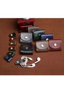 Mini Fashion Coin Purse Vintage Men Women PU Leather Wallet Multifunctional Female Small Coin Bag Key Pocket Wallets - Multicolor - View 4