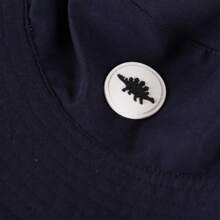 恐龙图案婴儿遮阳帽，幼儿夏季帽，婴儿渔夫帽，防护渔夫帽，儿童沙滩帽，男女宝宝均适用 - 恐龍皮標-短沿盆帽 - 查看 5