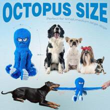 1 pièce Jouet de simulation en peluche pour animaux de compagnie, puzzle en forme de poulpe, jouet interactif à mordre pour chien et chat