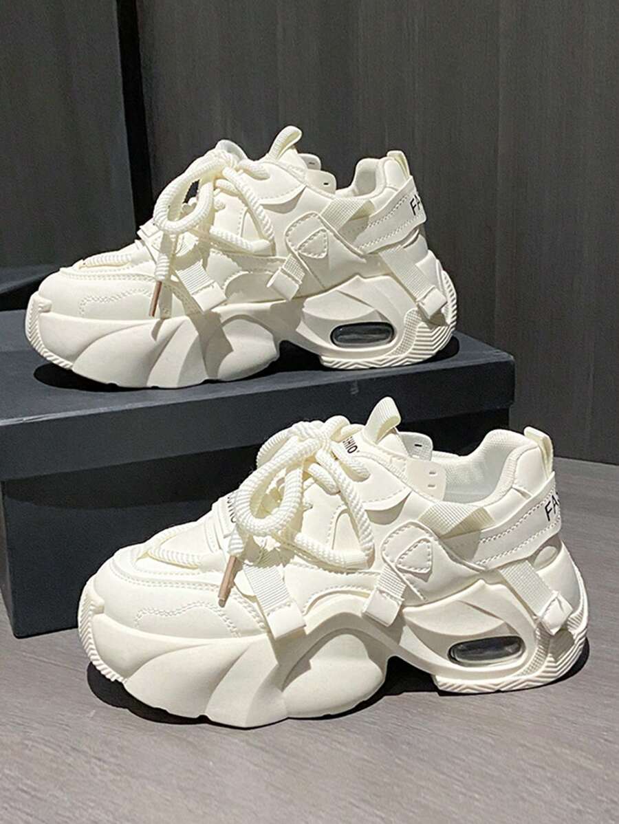 秋冬女士春季新款厚底厚底运动鞋休闲运动鞋透气防滑