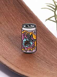 1PC Beverage Cans Enamel Pins Custom Creativity Beverage Cans Brooches Lapel Badges Clothes Funny Jewelry Gift For Kids Friends - Multicolor - View 6