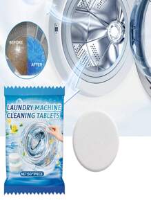 Washing Machine Cleaning Effervescent Tablets - Quickly Clean Dirt And Odor For Front Load And Top Load Washing Machines (Random Delivery Of New And Old Versions)