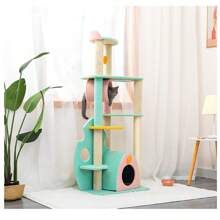 Cat Climbing Tree, Sisal Cat Scratching Post, Large Cat Activity Tower, Pet Supplies & Toys