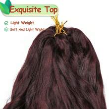 French Curly Braiding Hair 22 Inch Bouncy Loose Wave Crochet Braids Hair For Braids Synthetic Hair Extentions For Women