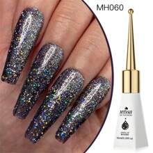 Mtssii 玻璃瓶装 10ml 指甲油，最受欢迎的 60 种颜色，闪粉美甲用品，半永久美甲，可卸式 LED UV 凝胶指甲油 - 彩色 - 查看 21