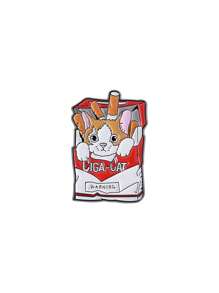 1PC Cat In Cigarette Box Enamel Pin Let's Suck Cats Cartoon Cute Animal Brooch Lapel Backpack Badge Funny Jewelry Gift For Friends - Multicolor - View 9