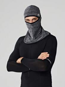 GOLOVEJOY 1pc Men's Lightweight Breathable Quick-Dry Sunscreen Headcover, Multifunctional Outdoor Sports Cycling Face Mask, Versatile Solid Color Unisex Headscarf