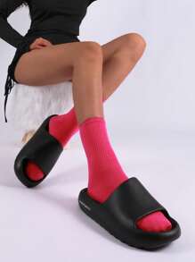 LUOFU Women's Fashion Outdoor Slippers, Thick Sole Indoor Waterproof Anti-Slip Casual Home Slippers, Summer Beach - Black - View 8