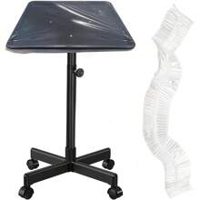 50 个一次性沙龙托盘套 - 男女通用塑料透明收缩理发台站套沙龙设备配件、美发工具、美发产品和理发沙龙美容旅行必需品配件