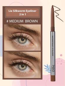 HECI BEAUTY 1pc Retractable Eyeliner Pencil, Smooth Texture, High Pigmentation, Waterproof, Creates Bold And Clear Lines - Multicolor - View 10
