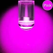 10 个 T10 水晶集成宽光 LED 汽车灯泡，摩托车车指示灯。